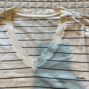 Prada v-neck tee shirt
